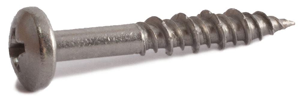 BRAND, CATEGORY, MACHINE SCREWS, SIMPSON STRONG-TIE, (1000 Count) Simpson T10J075PXM #10 X 3/4" 316SS Phillips Drive .365 Pan Head Marine Screw