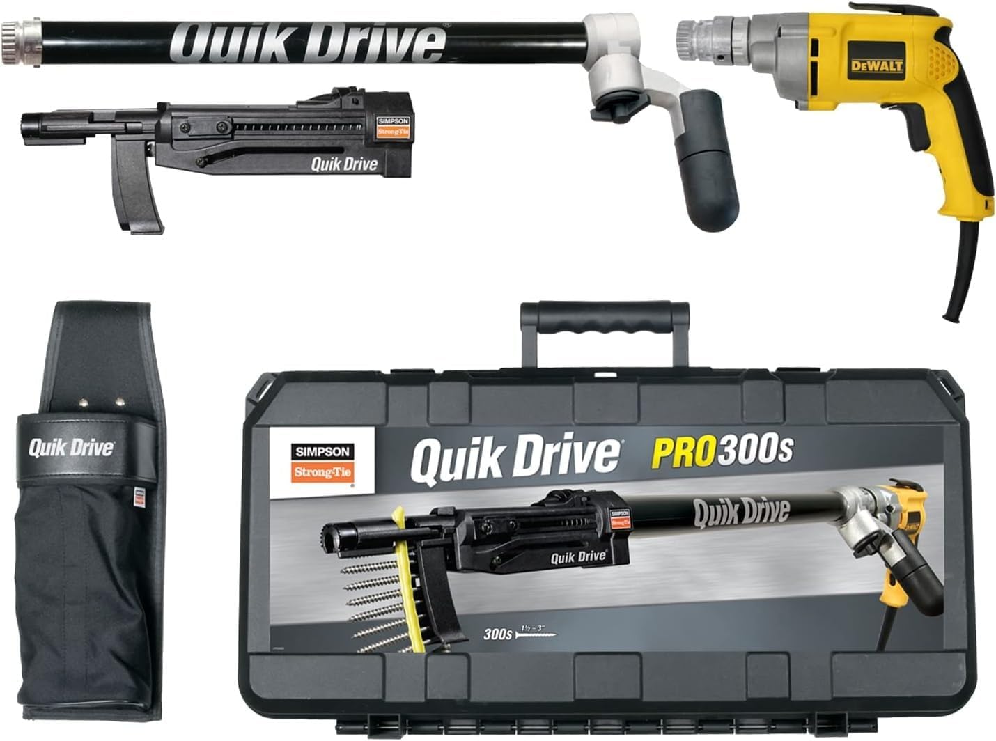 BRAND, CATEGORY, SCREW GUNS, SIMPSON STRONG-TIE, QuikDrive PRO300SD25K - Deck System w/ 120V DeWalt 2500 RPM Motor