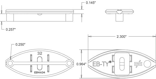 BRACKETS, BRAND, CATEGORY, SIMPSON STRONG-TIE, Simpson Strong-Tie EB14WD316R175-316SS Hidden Deck Fastening Kit 1/4" Spacing 175ct