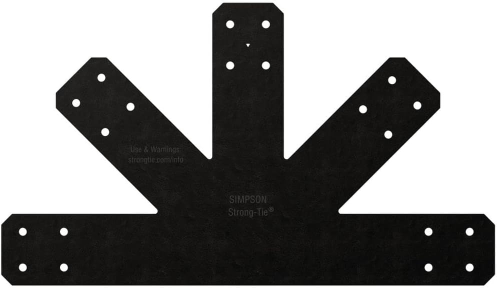 BRAND, CATEGORY, PLATES, SIMPSON STRONG-TIE, Simpson Strong-Tie APVGP1212 - Outdoor Accents Avant Collection 12:12 Pitch, Black Gable