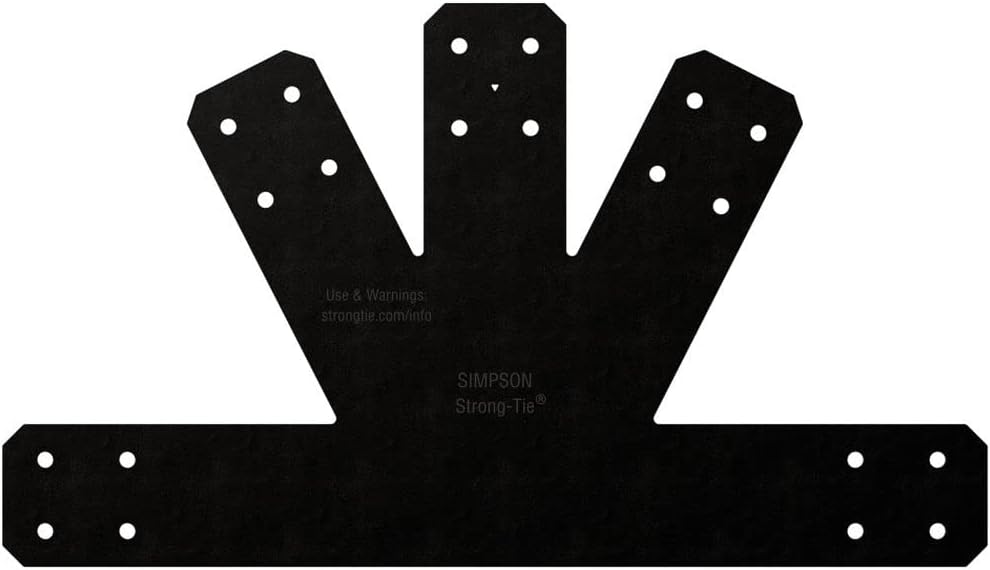 BRAND, CATEGORY, PLATES, SIMPSON STRONG-TIE, Simpson Strong-Tie APVGP612 - Outdoor Accents Avant Collection 6:12 Pitch, Black Gable