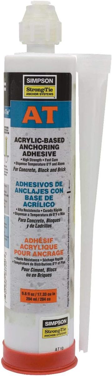 ADHESIVE CAULK, BRAND, CATEGORY, SIMPSON STRONG-TIE, Simpson Strong-Tie AT High Strength Adhesive 9.6 oz.