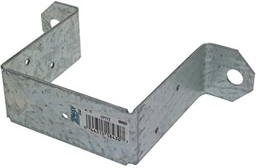 BRAND, CATEGORY, HARDWARE, SIMPSON STRONG-TIE, Simpson Strong Tie DPT7Z ZMAX Galvanized 14-Gauge 4x4 Deck Post Tie 25-per Box