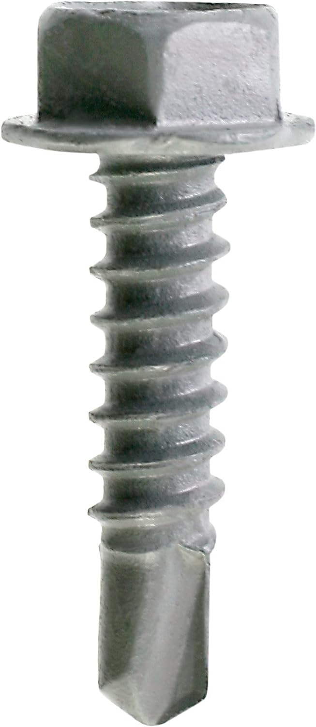 BRAND, CATEGORY, SELF-TAPPING SCREWS, SIMPSON STRONG-TIE, Simpson Strong-Tie E1B1414B - #14 x 1" Self-Drilling Screw 3/8" Hex Head 2500ct