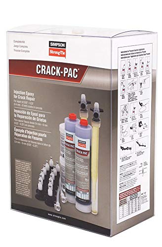 BRAND, CATEGORY, SIMPSON STRONG-TIE, TILE EPOXY ADHESIVES, Simpson Strong-Tie ETIPAC2G10KT - CRACK-PAC Injection Epoxy Crack Repair Kit