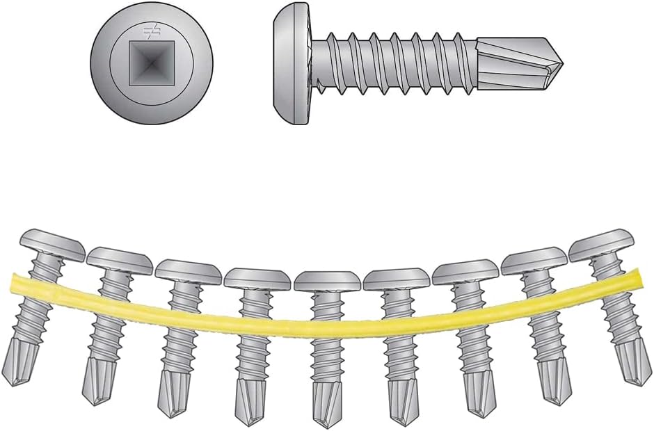 BRAND, CATEGORY, CONCRETE SCREWS, SIMPSON STRONG-TIE, Simpson Strong Tie FPHSD34S1016#10-16 by 3/4" Flat Pan Head (2500 per Box)