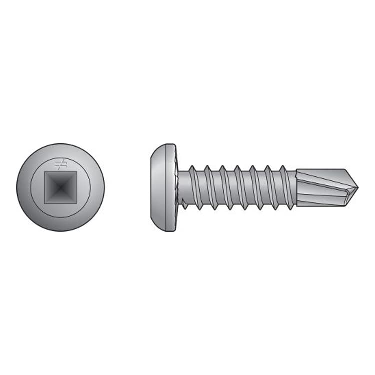 BRAND, CATEGORY, SELF-TAPPING SCREWS, SIMPSON STRONG-TIE, Simpson Strong-Tie S10T100PDM - #10 x 1" Pan Head 305SS Self-Drilling Screws 1000ct