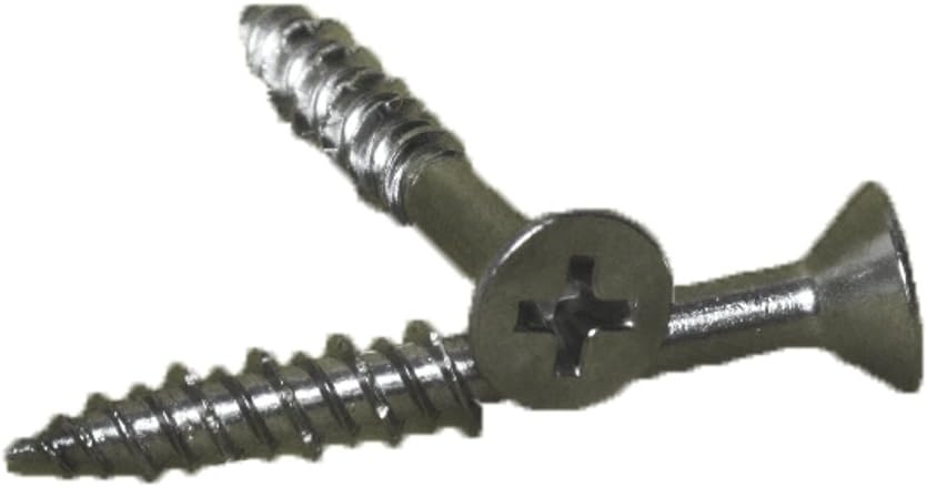 BRAND, CATEGORY, MACHINE SCREWS, SIMPSON STRONG-TIE, Simpson Strong Tie T10J150FXC Marine Screw Number 10 by 1-1/2-Inch with 0.363-Inch Flat Head 100 per Pack, 316 Stainless Steel