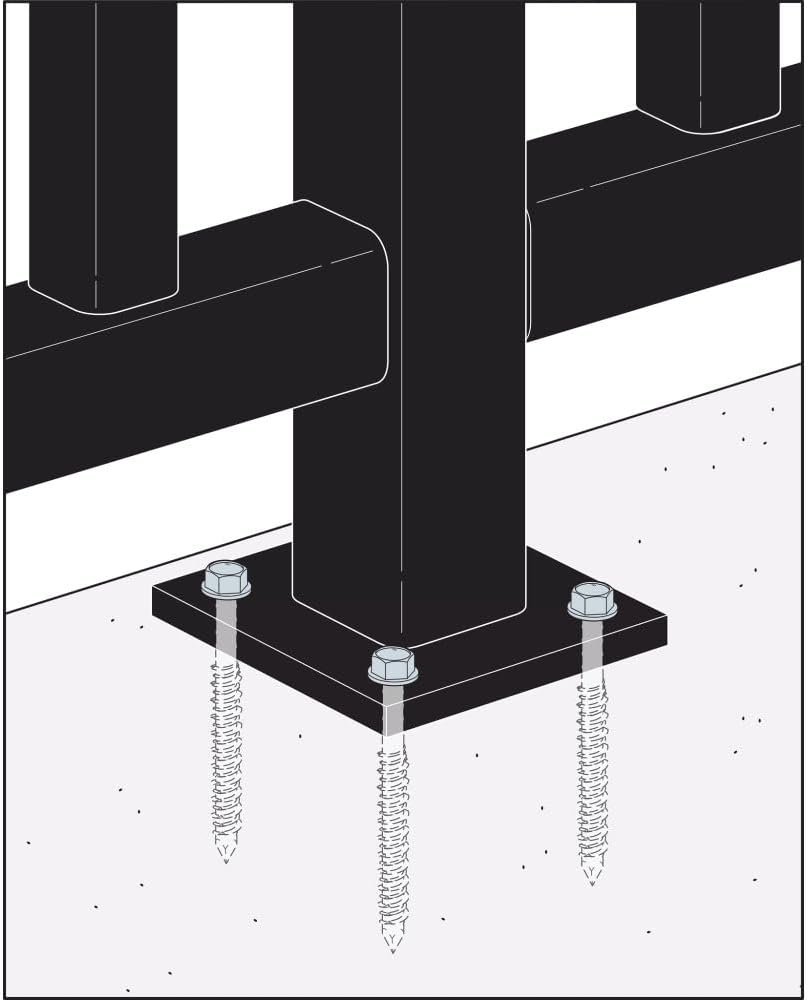 BRAND, CATEGORY, HEX BOLTS, SIMPSON STRONG-TIE, Simpson Strong-Tie TTN25214HSS - Titen 1/4" x 2-1/4" Hex Head - 410 Stainless 100ct